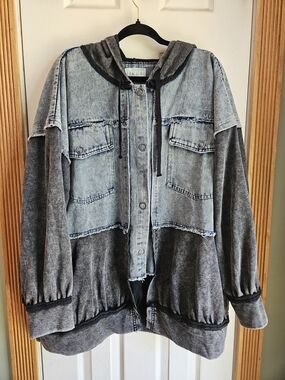 Oli & Hali Denim Hooded Jacket Style #JT0674